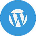 Logo, Wordpress DodgerBlue icon