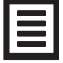 square, list Black icon