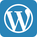 Wordpress, word press SteelBlue icon