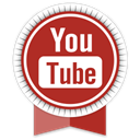Social, Ribbon, youtube Firebrick icon