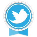 Social, Ribbon, twitter DodgerBlue icon