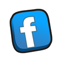Facebook, buttons Black icon