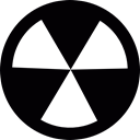 X Ray, radiation, signs, Radioactive, danger, Radioactivity, nuclear Black icon