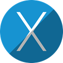 mac, x, Os DodgerBlue icon