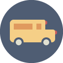 Schooolbus DimGray icon