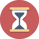 Hourglass IndianRed icon