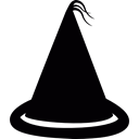 Witchcraft, hat, magic, fashion, wizard Black icon