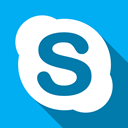 Chat, talk, Skype DeepSkyBlue icon