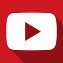 play, youtube Firebrick icon