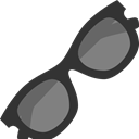 Eyes, Accessories, Protection, Clothes, hipster, sunglasses Black icon
