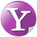 yahoo, web, Communication, zoom, search DarkMagenta icon