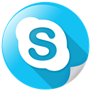 Chat, telephone, Call, Skype, Communication DeepSkyBlue icon