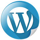 Blogging, Wordpress, Wp, Communication SteelBlue icon