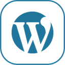 line, Wordpress DarkCyan icon