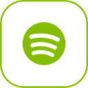 Spotify, line Black icon