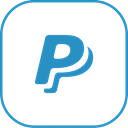paypal, line Black icon