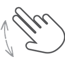 swipe, Finger, interactive, Pinch, Gesture, scroll, Hand Black icon