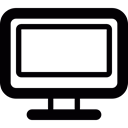technology, monitor, screen, Tv, television Black icon