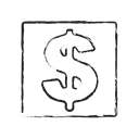 Price, exchange, Dollar, Currency, banking, payment Black icon