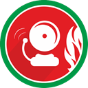 bell, danger, problem, Alarm, fire, Attention Crimson icon