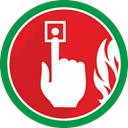 fire, Alert, warning, problem, Alarm Crimson icon
