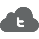 Cloud, Social, twitter DimGray icon