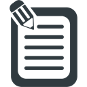 Compose, sheet, document, Content, write, script, pencil DarkSlateGray icon