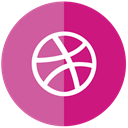 Dribble PaleVioletRed icon