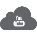 tube, media, Cloud, video, you, google, player DimGray icon