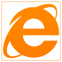 internet explorer, internet, Explorer DarkOrange icon