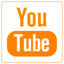 tube, youtube, you tube DarkOrange icon
