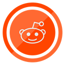 media, web, Reddit, network, Social OrangeRed icon