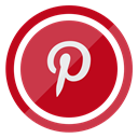 pinterest, network, media, Social, Logo, pin Firebrick icon