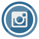 Instagram, media, Multimedia, Social, Circle SteelBlue icon