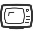 technology, vintage, Tv Screen, television, Tv Monitor DarkSlateGray icon