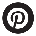 Social, pin, networks, pinterest, socialmedia, save, search Black icon
