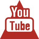 triangle, Social, youtube, media Firebrick icon
