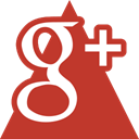 google, triangle, media, Social Firebrick icon