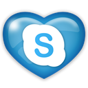 Skype, Social, media Black icon