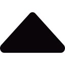 Arrows, pyramid, triangle, Directional Sign Black icon