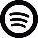 Social, Spotify, Logotypes, music Black icon