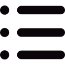 interface, Create List, list, Open List Black icon