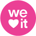 round, media, pink, Social, Weheartit DeepPink icon