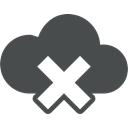 rejected, Cloud computing, sign, Cloud, Error DarkSlateGray icon