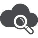 seo, Cloud, Explore, Cloud computing, search, Find, Magnifier DarkSlateGray icon