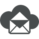 Letter, Communication, Cloud, mail, Cloud computing, envelope, open DarkSlateGray icon