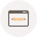 Coding, Development, Browser, Code, Programming, html, window WhiteSmoke icon