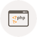 html, Php, website, Code, window, Coding, Development WhiteSmoke icon