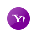 yahoo, web, Email, internet, network Black icon