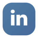 Social, linked, Linkedin, In, Logo SteelBlue icon